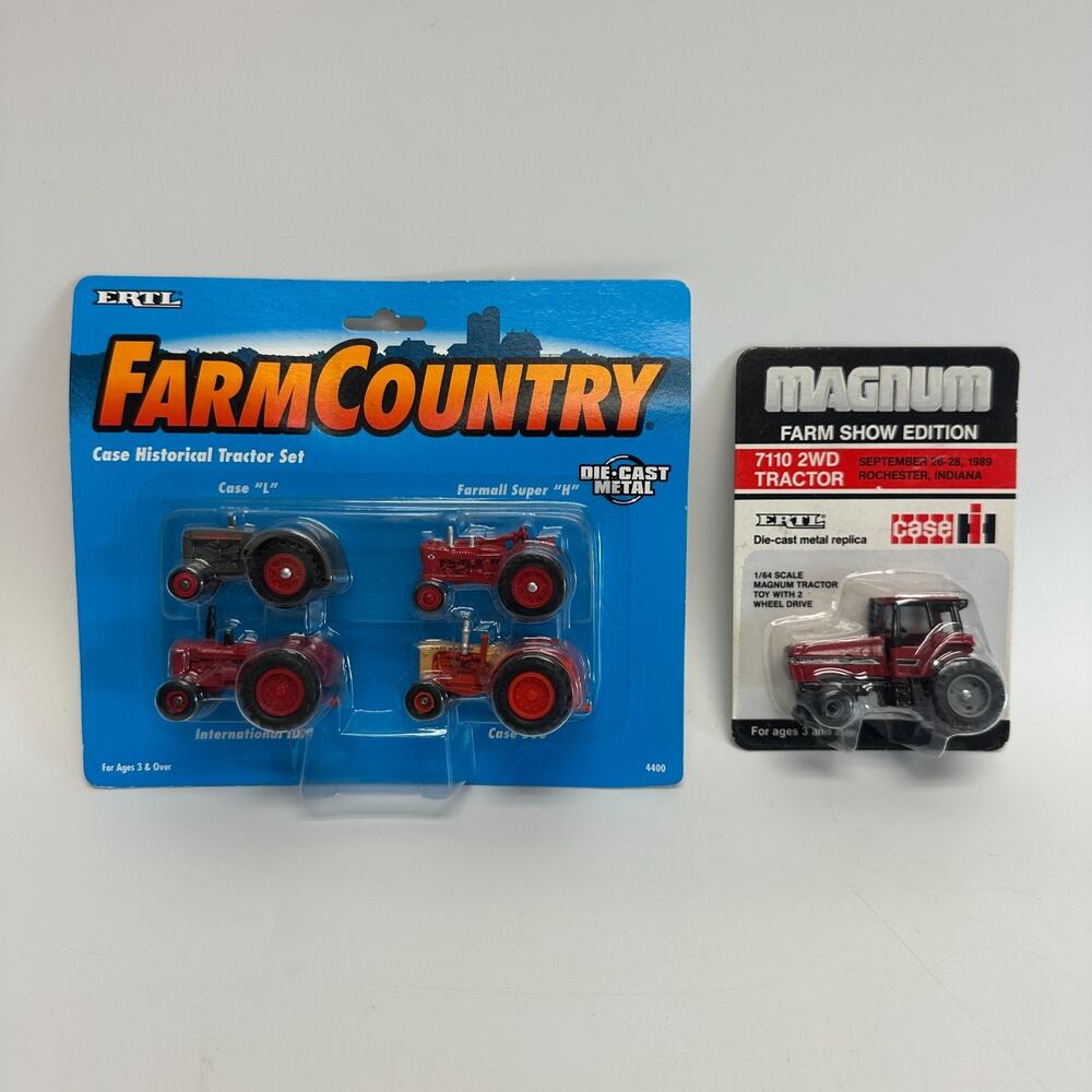 NIP ERTL Farm Country & Magnum Farm Die-Cast 1/64 Scale International Tractors